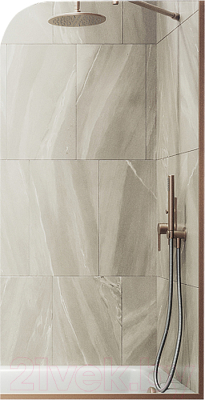 Стеклянная шторка для ванны MaybahGlass MGV-248-2у - фото