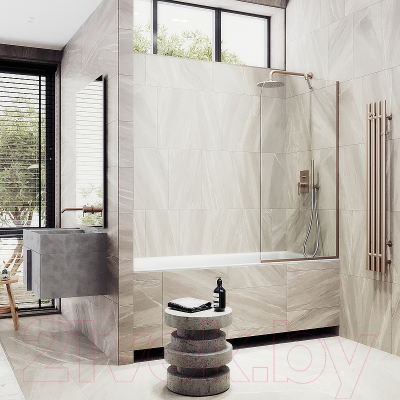 Стеклянная шторка для ванны MaybahGlass MGV-248-2у