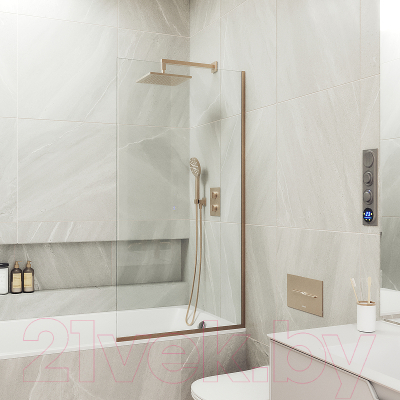 Стеклянная шторка для ванны MaybahGlass MGV-62-2у