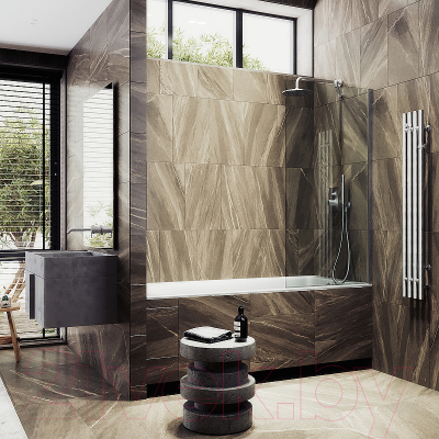 Стеклянная шторка для ванны MaybahGlass MGV-61-5ш