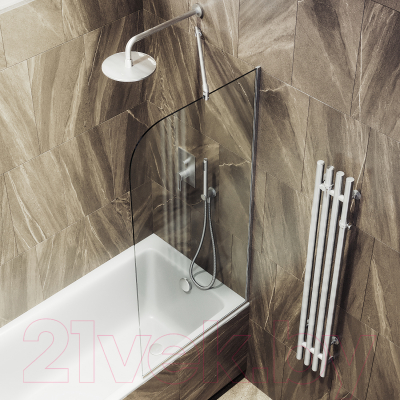 Стеклянная шторка для ванны MaybahGlass MGV-126-5у