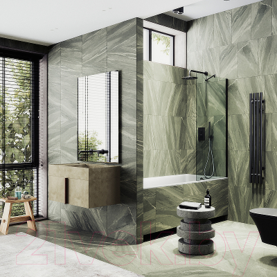 Стеклянная шторка для ванны MaybahGlass MGV-62-6ш