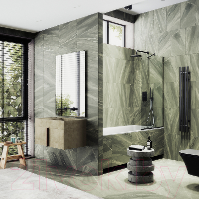 Стеклянная шторка для ванны MaybahGlass MGV-154-6у