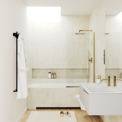 Стеклянная шторка для ванны MaybahGlass MGV-64-3у