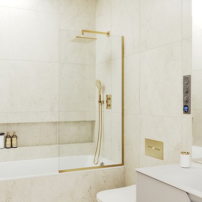 Стеклянная шторка для ванны MaybahGlass MGV-64-3у