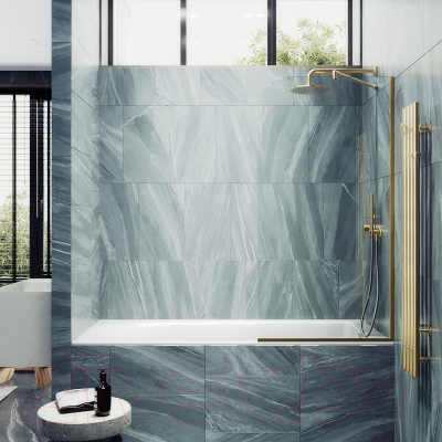 Стеклянная шторка для ванны MaybahGlass MGV-144-3у