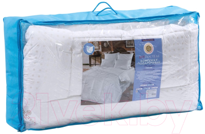 Комплект постельных принадлежностей АртПостель Одеяло 140x205 + 2 подушки 48x68 / Н1214