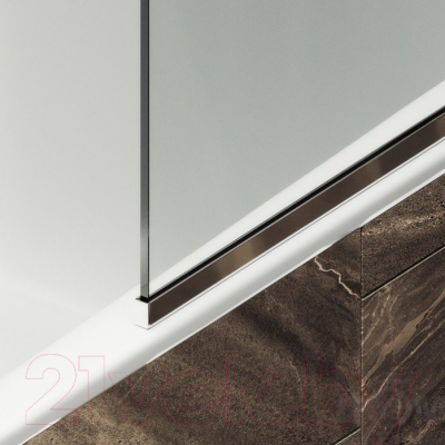 Стеклянная шторка для ванны MaybahGlass MGV-126-4у