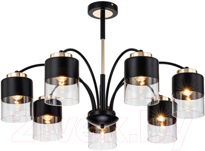 Люстра ESCADA 2121/7P (черный/золото) - фото
