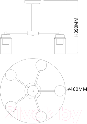 Люстра ESCADA 2118/5P