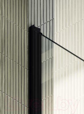 Душевая дверь MaybahGlass 198x89 / MGD-423-6 (прозрачное стекло/черный)