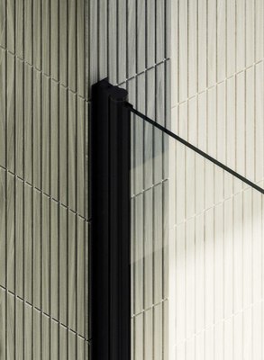 Душевая дверь MaybahGlass 198x99 / MGD-424-6 (прозрачное стекло/черный)