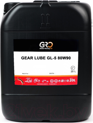 Трансмиссионное масло GRO Gear Lube GL-5 80W90 / 1038153 - фото