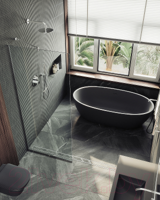 Душевая стенка MaybahGlass 195x79 / MGD-695-5у