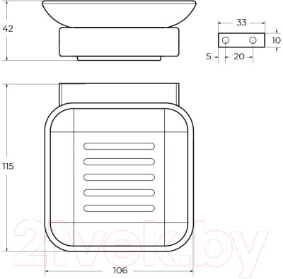 Мыльница Cezares SLIDER-SODS-IN