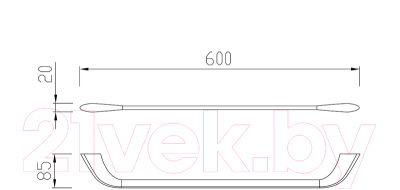 Держатель для полотенца Cezares LINER-TH-60-GM