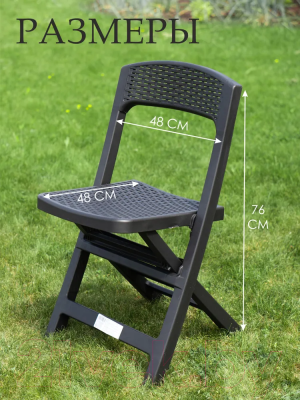 Стул складной GreenDeco С имитацией ротанга Asso / ASO88CAN