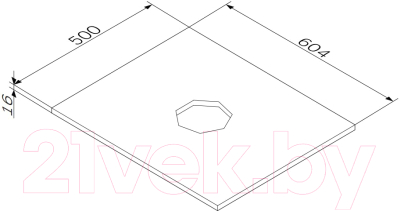 Столешница для ванной AM.PM Func M8FST0600WM