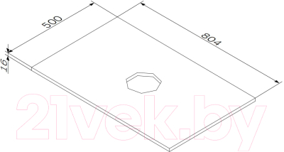 Столешница для ванной AM.PM Func M8FST0800WM
