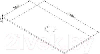 Столешница для ванной AM.PM Func M8FST1000WM