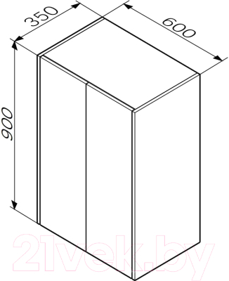Шкаф для ванной AM.PM Func M8FCH06029WM (белый матовый)