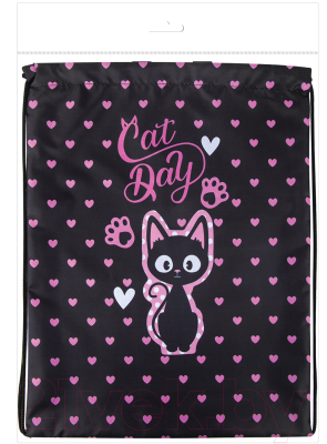 Мешок для обуви Brauberg Kids. Amazed cat / 271629