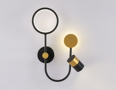 Бра Ambrella LineTech FL51602/3 BK/GD