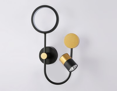 Бра Ambrella LineTech FL51602/3 BK/GD