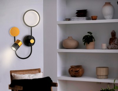 Бра Ambrella LineTech FL51602/3 BK/GD