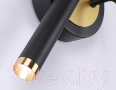 Бра Ambrella LineTech FL51652/1+1 BK/GD