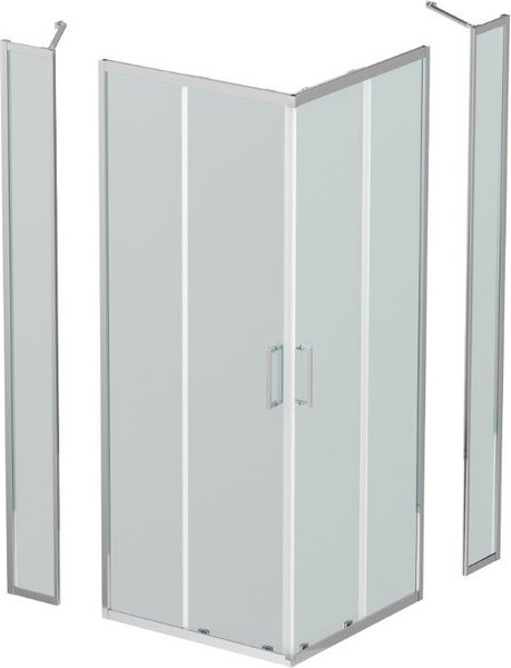 Душевой уголок BelBagno LUCE-A-22-100+30-C-Cr - фото