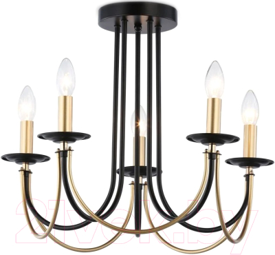 Люстра Ambrella Traditional TR9621/5 BK/CGD - фото