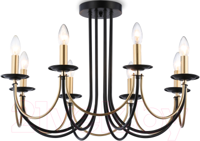 Люстра Ambrella Traditional TR9622/8 BK/CGD - фото
