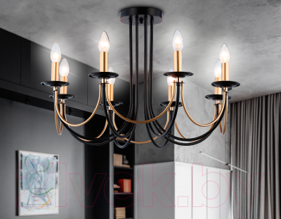 Люстра Ambrella Traditional TR9622/8 BK/CGD