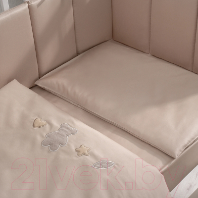 Комплект постельный для малышей Perina Teddy Sateen Collection / ТДСК6-01.12 