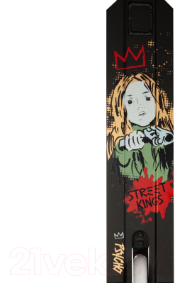 Самокат трюковый Novatrack Psycho 90 / 110A.PSYCHO.BZ23 (черный)