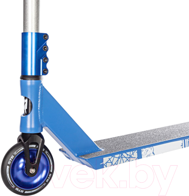 Самокат трюковый Novatrack Crow 10 / 110A.CROW10.BL24 (синий/серебристым)