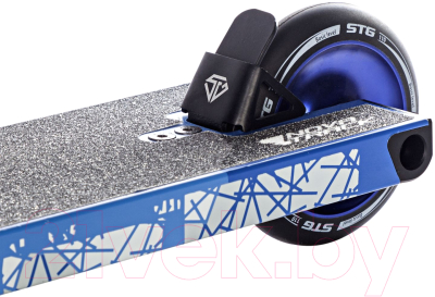 Самокат трюковый Novatrack Crow 10 / 110A.CROW10.BL24 (синий/серебристым)