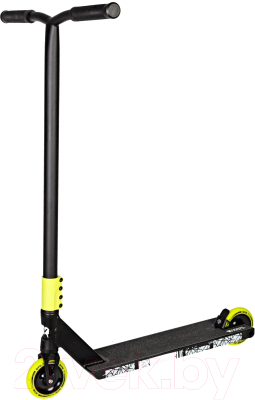 Самокат трюковый Novatrack Crow 10 / 110A.CROW10.BK24 (черный/зеленый) - фото