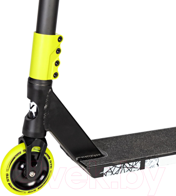 Самокат трюковый Novatrack Crow 10 / 110A.CROW10.BK24 (черный/зеленый)