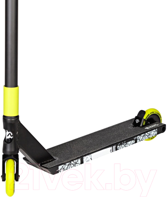 Самокат трюковый Novatrack Crow 10 / 110A.CROW10.BK24 (черный/зеленый)