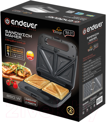 Мультипекарь Endever Skyline SM-31 (черный/стальной,)