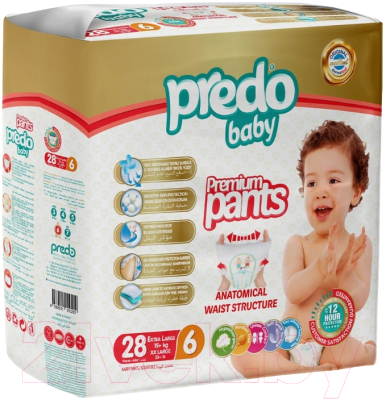 Подгузники-трусики детские Predo Baby Pants №6 15+ кг - фото