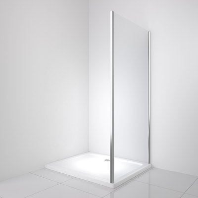 Душевая стенка BelBagno LUCE-100-FIX-C-Cr