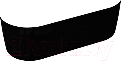 Экран для ванны Cezares Metauro Central-180-SCR-NERO - фото