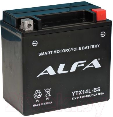 Мотоаккумулятор ALFA battery YTX14L-BS / EB14C-3