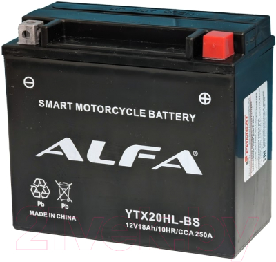 Мотоаккумулятор ALFA battery YTX20HL-BS / EBX20HL-BS-P - фото