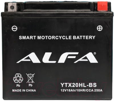 Мотоаккумулятор ALFA battery YTX20HL-BS / EBX20HL-BS-P