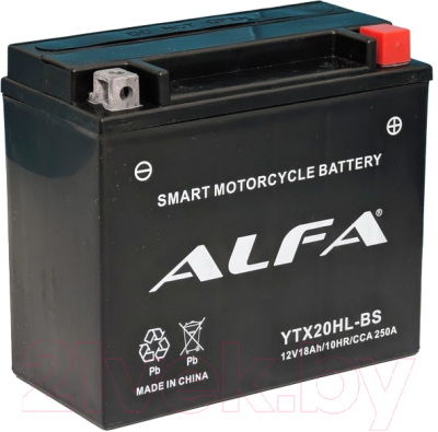Мотоаккумулятор ALFA battery YTX20HL-BS / EBX20HL-BS-P