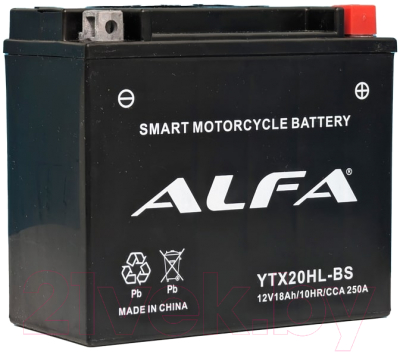 Мотоаккумулятор ALFA battery YTX20HL-BS / EBX20HL-BS-P